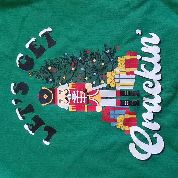 NWT: HOLIDAY TEE "LET'S GET CRACKIN" - Picture 2 of 5